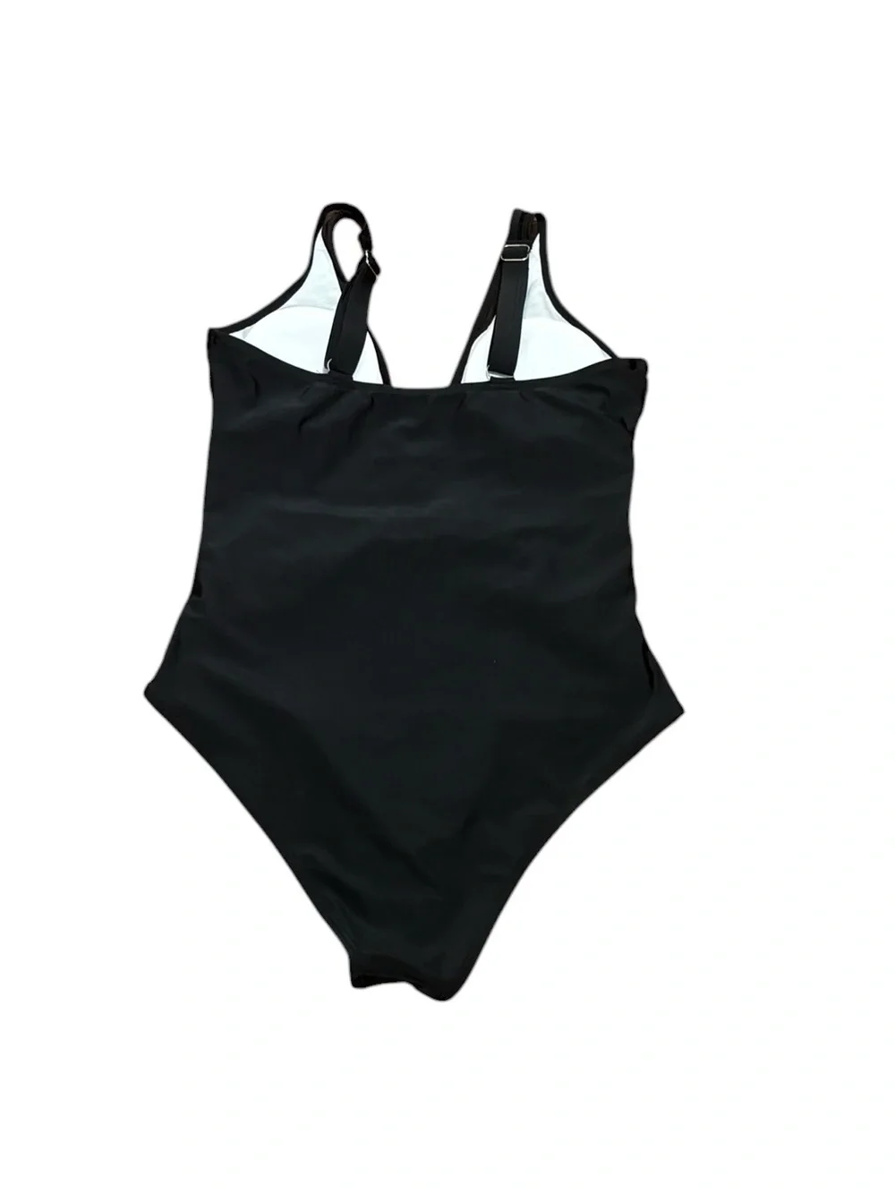 Women’s One-Piece Black Mesh Cut Out Swimsuit, Size M NWOT